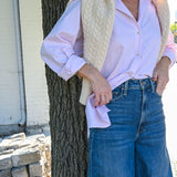 brady boyfriend shirt | ballet pink