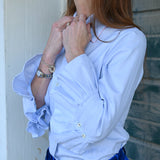 jennings blouse | powder blue