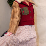 the cropped jacket | burgundy