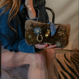 brando clutch | brown