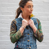 THE denim jacket | blush fleur