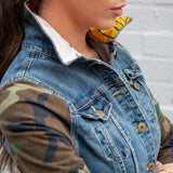 THE denim jacket | blush fleur