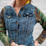THE denim jacket | blush fleur