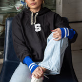 hoodie | black | letter