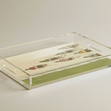 acrylic tray | rectangle | above the track