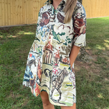 frankie swing dress | race day