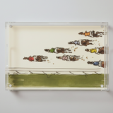 acrylic tray | rectangle | above the track