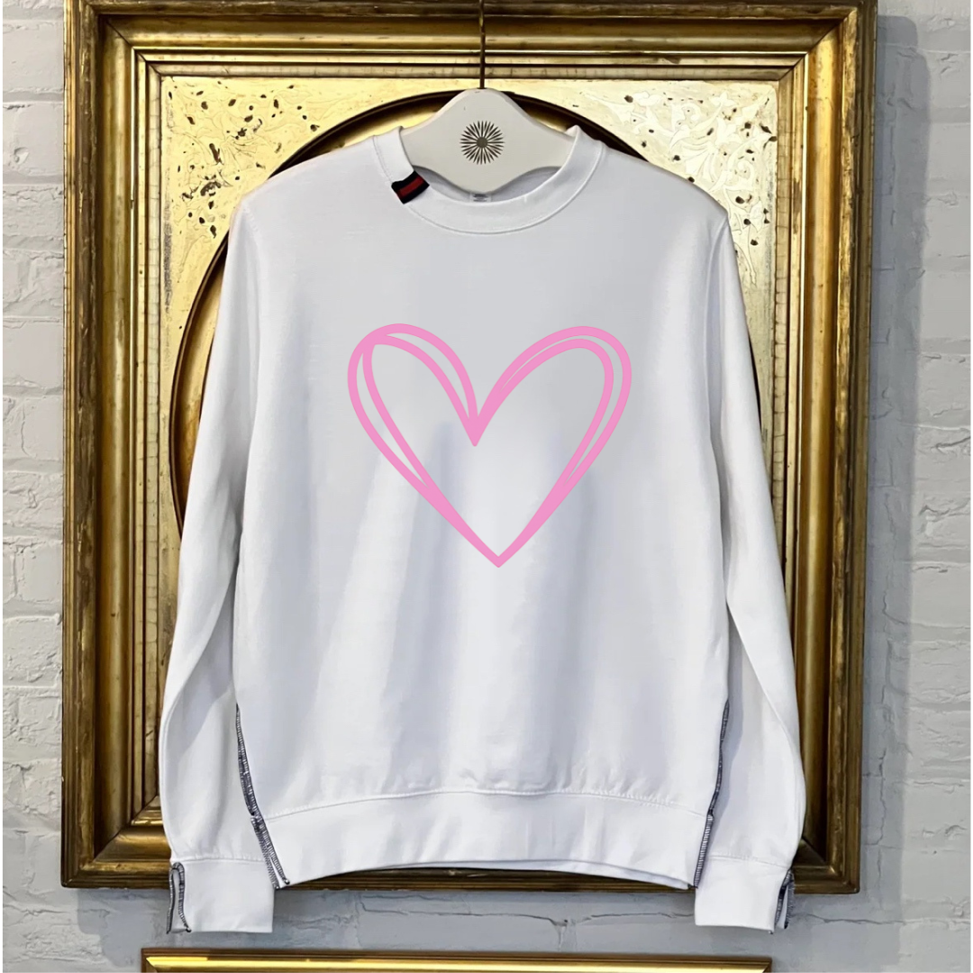 sweatshirt | make it yours | white