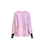 deconstructed sweatshirt | pink | tiger