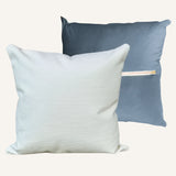 monogram velvet pillow