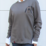 deconstructed sweatshirt | graphite | the vintage silks