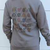 deconstructed sweatshirt | graphite | the vintage silks